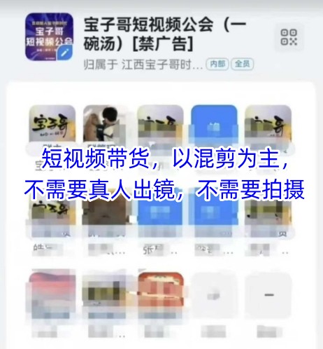 宝子哥头部团队短视频带货，以混剪为主，不需要真人出镜，不需要拍摄【更新26年1月】_02011107