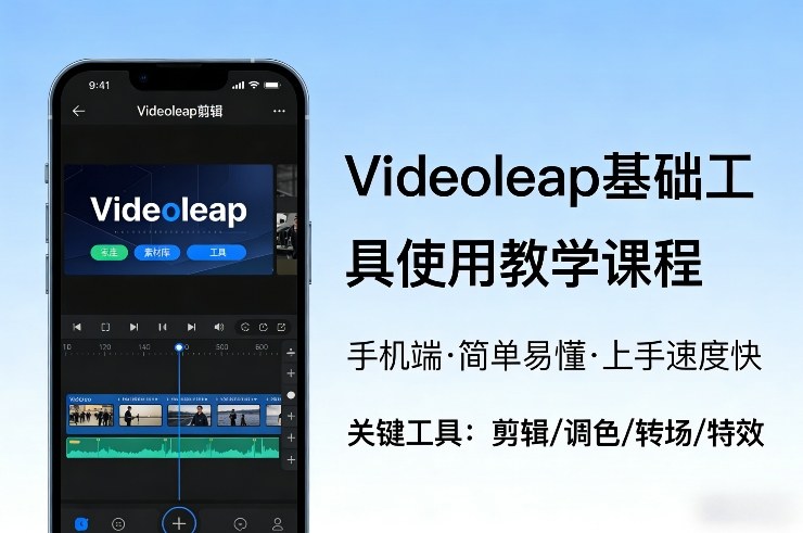 Videoleap基础工具使用教学课程，手机端视频剪辑教学，简单易懂，上手速度快_02240851