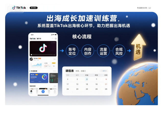 出海成长加速训练营，系统覆盖TikTok出海核心环节，助力把握出海机遇（更新）_02261909