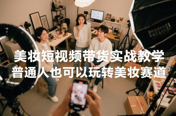 美妆短视频带货实战教学，普通人也可以玩转美妆赛道_02021450
