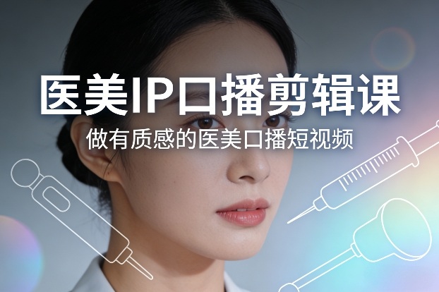 医美IP口播剪辑课，做有质感的医美口播短视频_02041629