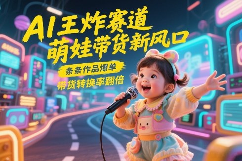 AI王炸赛道，萌娃带货新风口，条条作品爆单，带货转换率翻倍，核心逻辑拆解_03050910