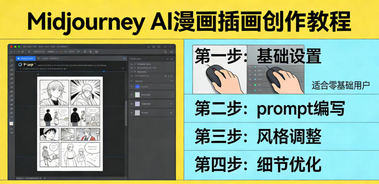 利用Midjourney AI人工智能轻松创作漫画插画教程，零基础创作完整漫画插画_02041158