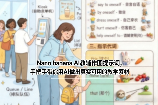 Nano banana AI教辅作图提示词，手把手带你用AI做出真实可用的教学素材_02200919