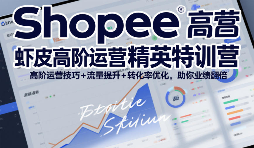 Shopee虾皮高阶运营精英特训营，高阶运营技巧+流量提升+转化率优化，助你业绩翻倍_02021502