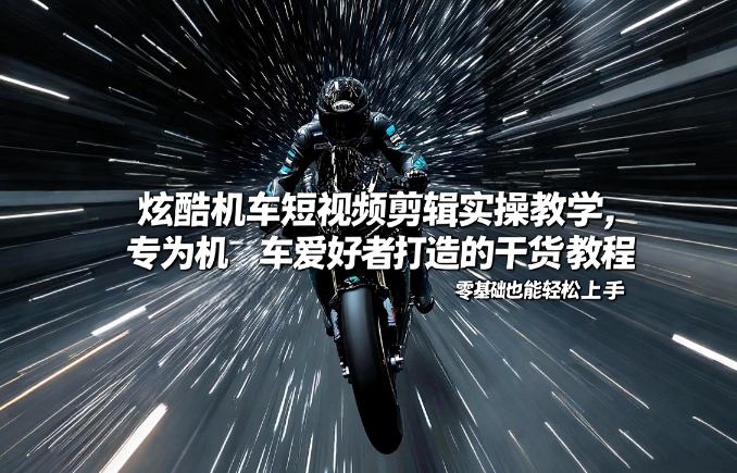 炫酷机车短视频剪辑实操教学，专为机车爱好者打造的干货教程，零基础也能轻松上手_02041629