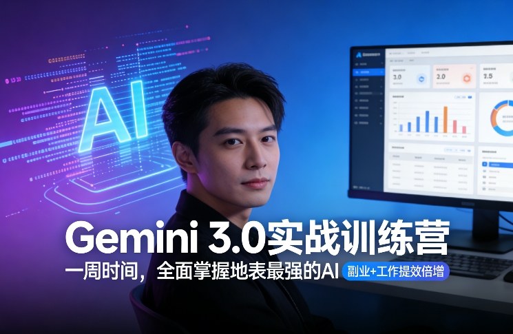 Gemini 3.0实战训练营，一周时间，全面掌握地表最强的AI，副业+工作提效倍增_02131933