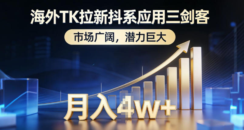 海外TK拉新抖系应用三剑客，市场广阔，潜力巨大，月入1w+_02021452